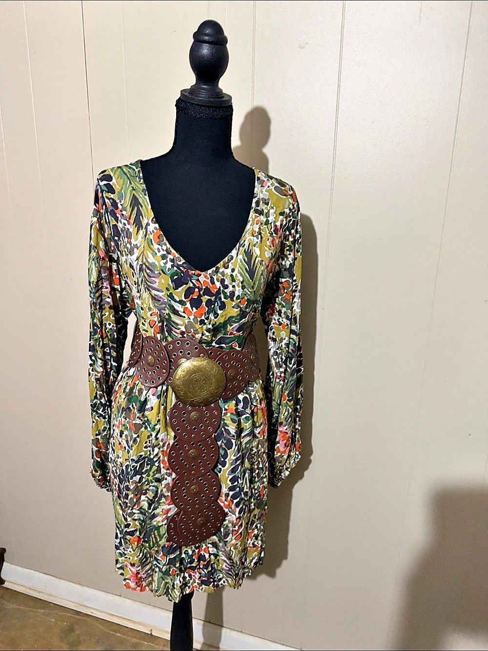 Women's Abstract Print Mini Dress